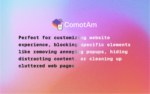 ComotAm - Element Remover :: Remove specific elements from the DOM or websites
