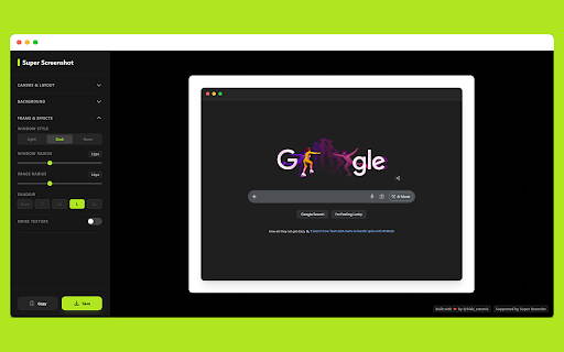Super Screenshot :: Create beautiful screenshots quickly.