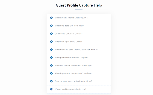 Guest Profile Capture :: Capture & upload your guests profile image to Mews with Guest Profile Capture (GPC)