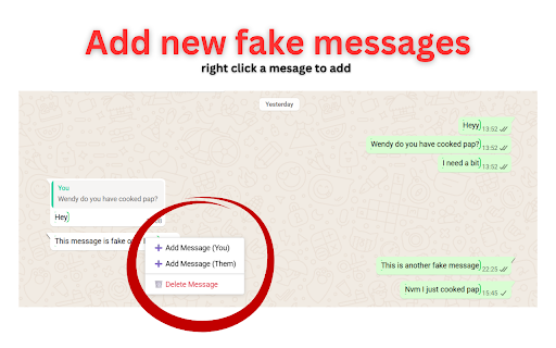 Fake WhatsApp Chats :: Create and customize fake WhatsApp chat conversations