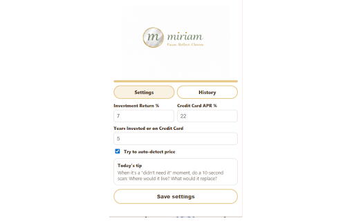 Miriam :: Miriam — Pause before checkout