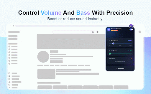 Volume Booster - Bass Boost Pro :: Volume Booster up to 600% per tab with bass boost and equalizer, optimized for fullscreen playback.