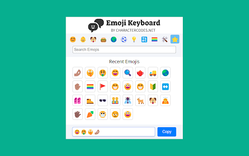 Emoji Keyboard :: Easily browse, search, and use your favorite emojis with the Emoji Keyboard & Favorites extension!