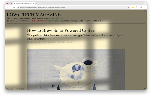 Sunshine :: Overlay beautiful shadow effects on any website