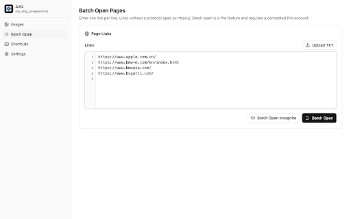 AltG - Screenshots, Markdown & Batch Links :: Batch save full-page screenshots and pages to Markdown/Obsidian; save and open tab links locally.