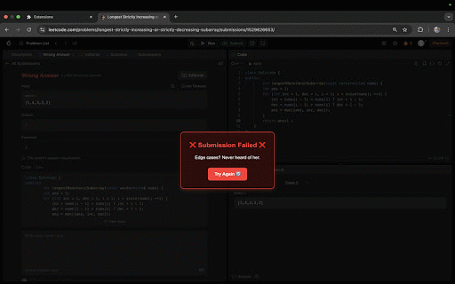 LC Grind :: A meme extension forcing you to solve Leetcode POTD before you can browse.