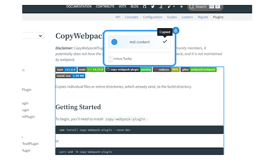 Tilda :: Highlight DOM attributes, and copy their attribute path