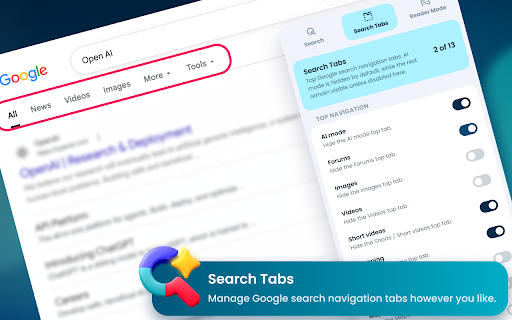 Google Cleaner - Remove Ads, AI, Sponsored :: Clean your Google Search Results. Disable AI overviews, Sponsored search Ads, social media widgets. Get your Google Page cleaned
