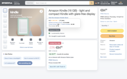 Better Reviews for Amazon :: Makes Amazon product reviews easier to trust and compare.