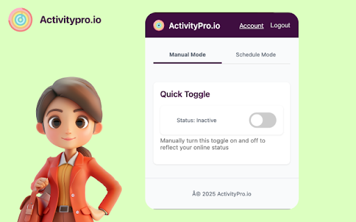 ActivityPro :: Keep your Slack status active automatically. Prevent going idle and maintain your online presence effortlessly.