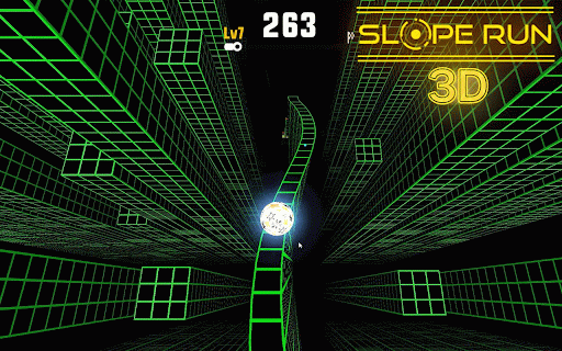Slope Run 3D :: Fast-paced 3D slope racing game. Guide your ball, dodge obstacles, and test your reflexes in this addictive unblocked runner!