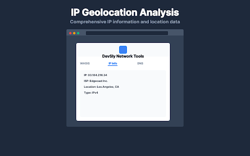 DevSly Network Tools :: Professional WHOIS, DNS intelligence, IP analytics, and multi-TLD availability checks