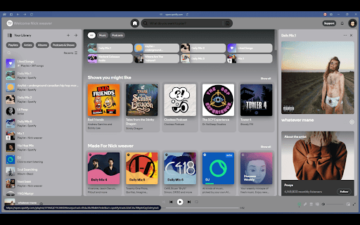Wolfram Spotify :: a new look for spotify