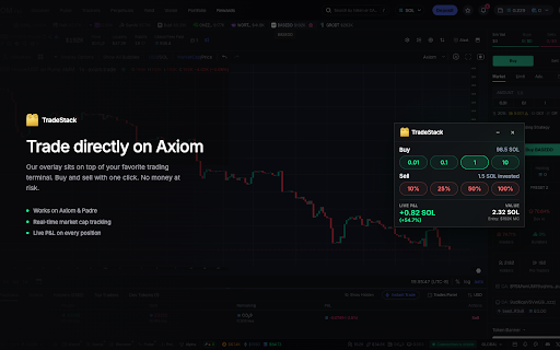 TradeStack - Paper trade memecoins :: Practice trading Solana memecoins