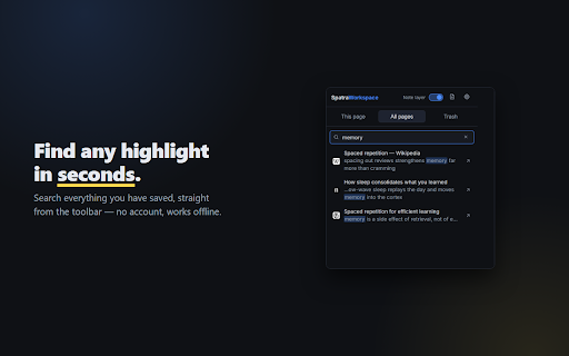 Spatra :: Turn the web into your knowledge space. Highlight, annotate and keep thoughts anchored to what you read.