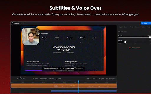 TinyRec :: Screen recorder with cursor tracking and auto-zoom — record and edit in TinyRec.