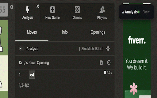 Chess Real-Time Analyzer :: Real-time locally-running Stockfish-powered move suggestions while you play on chess.com.