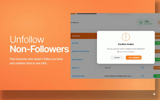 Followgap - Instagram Unfollowers Tracker & Unfollow Non-Followers :: Find who doesn't follow you back on Instagram. Track unfollowers & mass unfollow non-followers in one click.