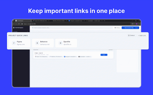 Tab Workspace :: Organize your browsing into folders, projects, and saved tab sessions.