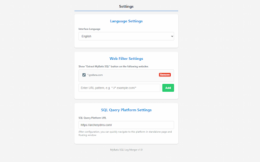MyBatis SQL Log Merger :: Merge MyBatis SQL logs into complete SQL statements