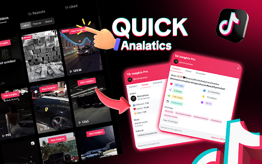Tik Insights Pro: The Ultimate TikTok Toolkit :: The all-in-one TikTok toolkit — download HD videos, track analytics, and unlock powerful creator insights.