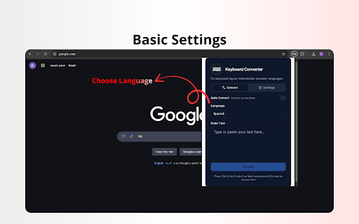 Keyboard Converter :: Fix keyboard layout mismatches between languages. Automatically detects and corrects text typed in the wrong keyboard layout.