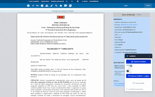 CertificAI - Gerador de Certidões :: Envie dados de mandados ao CertificAI e gere certidões com IA em poucos cliques.