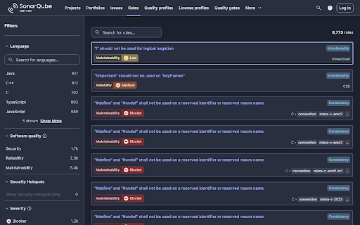 SonarQube Dark Mode :: Enables the dark theme already shipped in SonarQube's own stylesheet, on the self-hosted instances you name.