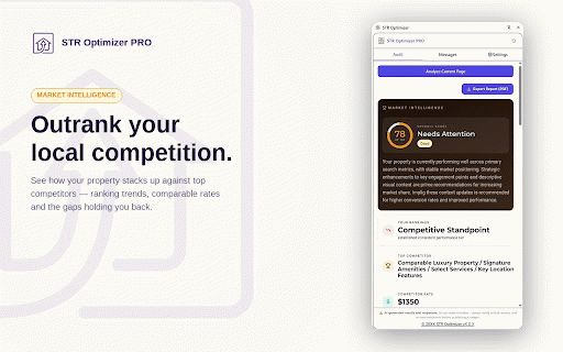 STR Optimizer: Native AI Messaging & SEO :: Native sidepanel helper to optimize short-term rental SEO, write automated guest reviews, and draft AI inbox replies instantly.