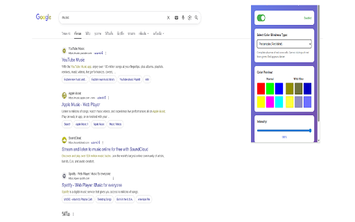 Color Blindness Helper :: Adjust colors for colorblind users with live preview and multiple filter options