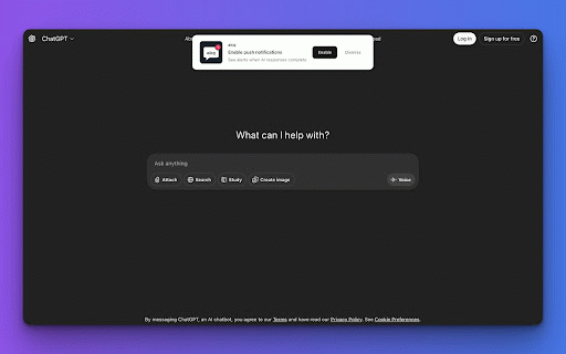 aicq :: Get notified when ChatGPT, Claude, Gemini, Z.ai, Grok or Perplexity finishes answering your question