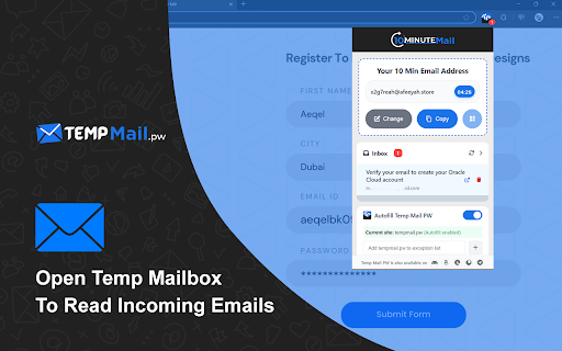 10 Minute Mail Generator - Temporary Disposable Email :: 10 Minute Mail with inbox provides a secure, anonymous, free temporary disposable email address for 10 minutes.