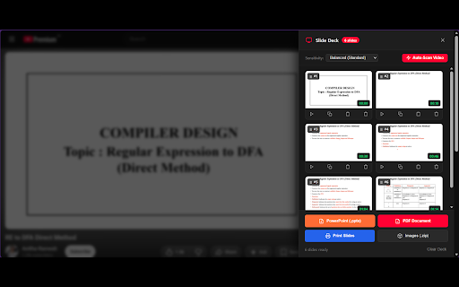 YT to PDF :: Extract presentation slides from YouTube videos and export them to PowerPoint (PPTX), PDF, or images with one click.