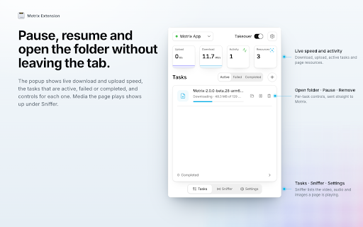 Motrix Extension :: The official Motrix browser extension. Send downloads to Motrix.