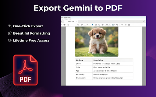 Gemini Exporter - Save Gemini to Word, PDF, Google Docs, Notion, and More :: A powerful Gemini exporter that saves your chats to PDF, Word, Google Docs & Notion in one click.