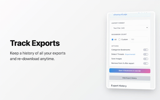 Bookmark Save :: Tired of losing valuable tweets in your bookmarks? Bookmark Save is your all-in-one solution for preserving, organizing, and…