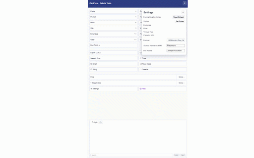 CardFlow - Debate Tools for Google Docs :: A set of tools to help competitive debaters use Google Docs more effectively, similar to Verbatim but for google docs