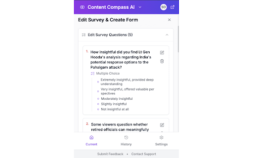 Content Compass AI :: Unlock AI YouTube insights! Analyze comments (sentiment, topics, ideas) & create AI surveys in seconds.