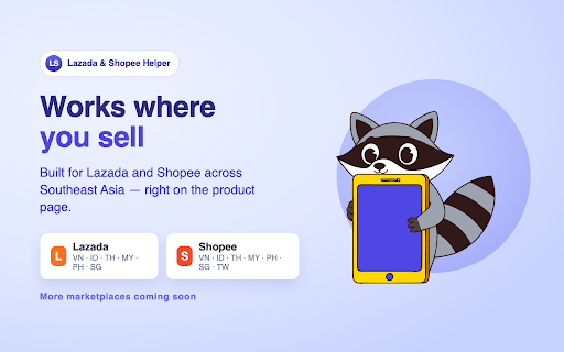 Lazada & Shopee Helper — Media & Review AI :: Media downloader (no watermark) + AI demand research, review analysis & listing generator for Shopee & Lazada sellers.