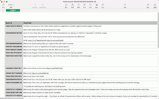 Export Twitter Comments :: Export all tweet comments to a CSV file with one click.