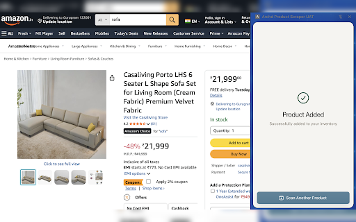 Archd Product Scraper :: Extract product data from e-commerce sites and save to Archd inventory