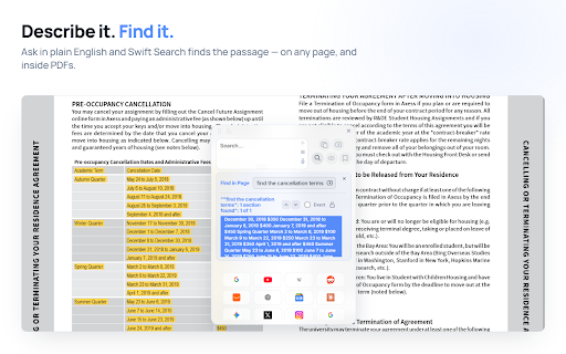 Swift Search :: Highlight text and instantly search it across your favorite websites. Now with AI summary, PDF support, and much more.