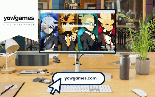 Inazuma Eleven Live Wallpaper :: Four Inazuma Eleven heroes in suits against vibrant cosmic backgrounds with galaxy effects.