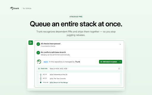 Trunk for GitHub :: Adds Trunk-focused functionality and UI improvements to GitHub.