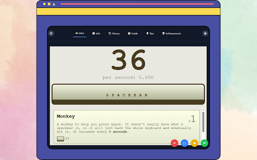 Spacebar Clicker Unblocked Game :: Spacebar Clicker Unblocked Game – Play right now on chrome