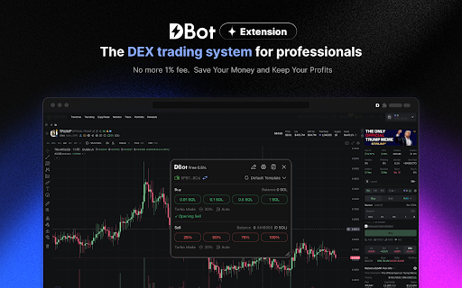 DBot :: Lowest fees (as low as 0.01%) and fastest 0-block on-chain speed, supporting SOL / EVM on-chain multi-wallet quantitative trading.