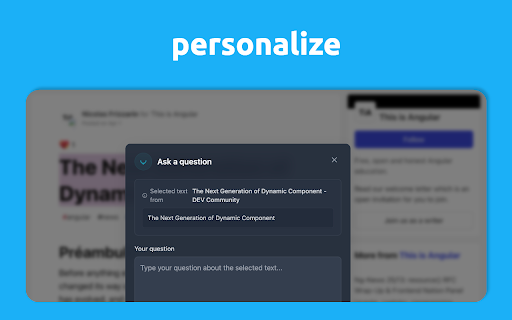 cleeqAI: Instant AI insights — stay 10 years ahead of your peers :: cleeqAI is your AI-powered browser assistant, simplifies your online experience, everywhere you go