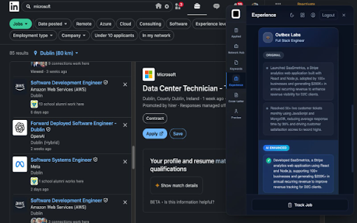 Mentorque AI Job Assistant :: AI-powered job application assistant that helps you find, apply for, and track jobs on LinkedIn, Indeed, Naukri, and Glassdoor.