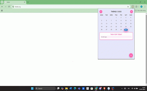 Daily Planner :: Manage daily tasks with a beautiful calendar. Add tasks with date/time, view on monthly calendar, and mark as completed.