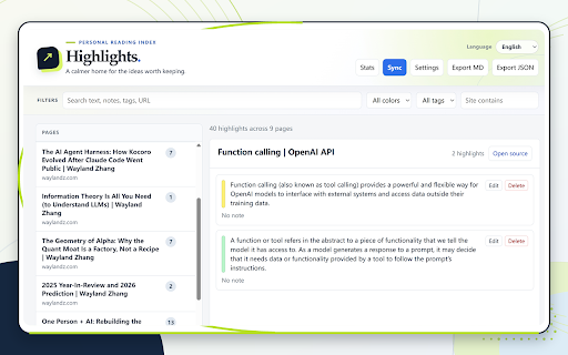 GlowNote - Web Highlighter & Annotator :: Highlight web text, add tagged notes, export notes, and sync them with WebDAV and Notion.
